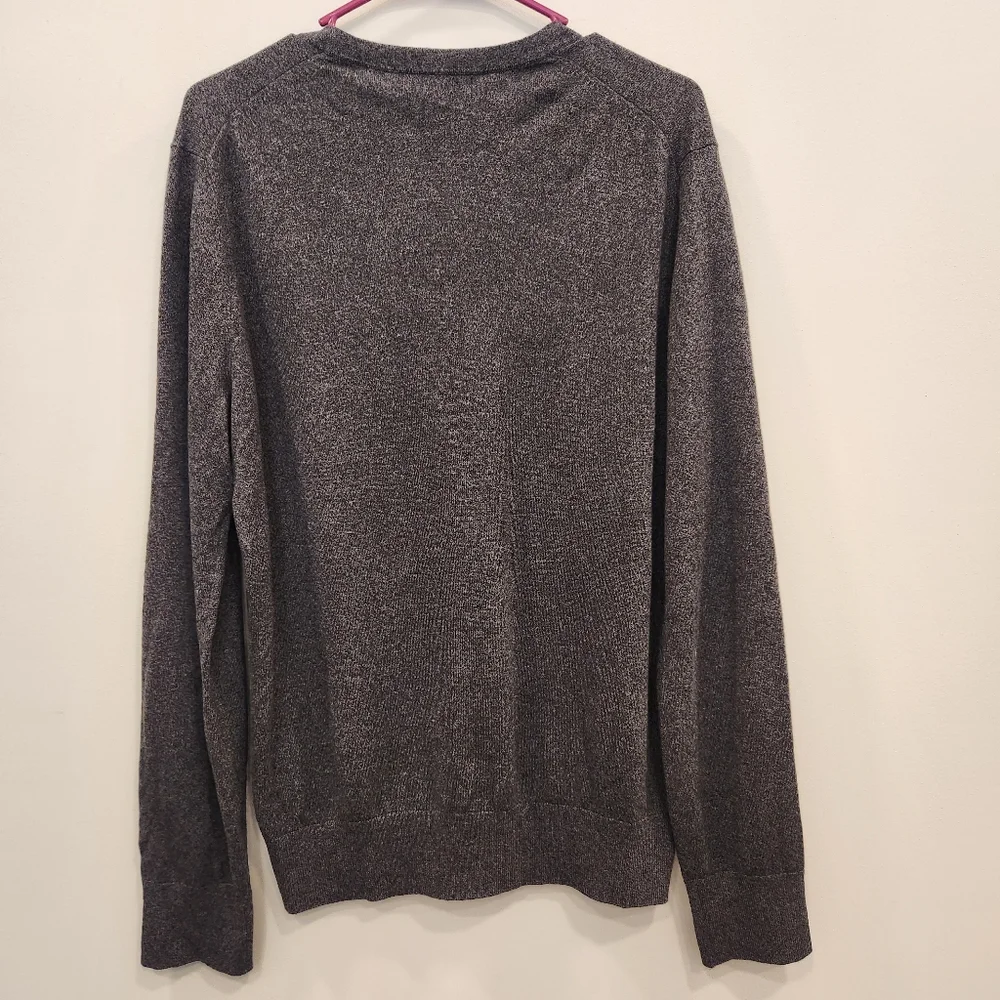 Banana Republic Luxury Blend Silk Cotton Cashmere Mens V Neck Sweater